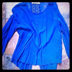 Bright Blue Blouse